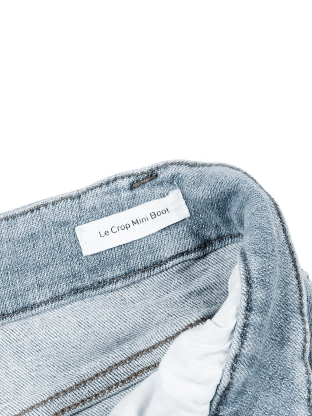 FRAME Le Crop Mini Boot Jeans 28 Alemany Road Light Wash LCMBRA801 - Picture 12 of 15